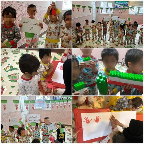 ️برگزاری نمادین راهپیمایی ۲۲ بهمن کودکان در شیرخوارگاه خاتم الانبیاء مجتمع الزهراء(س)