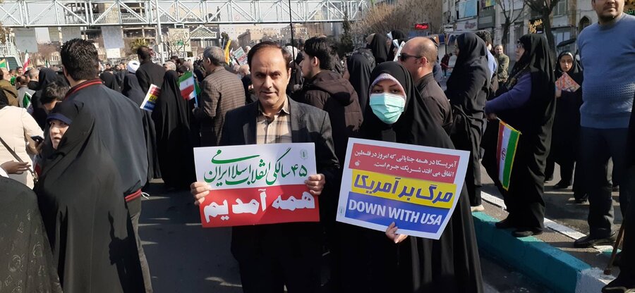 شهرری | گزارش تصویری | شرکت در راهپیمایی ۲۲ بهمن