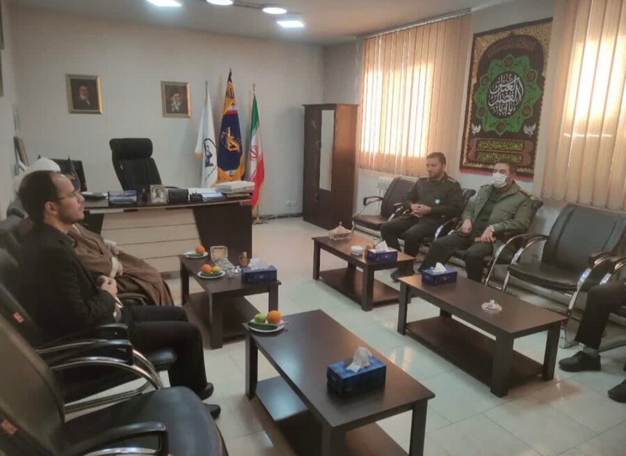 دماوند | دیدار صمیمانه رئیس اداره بهزیستی شهرستان دماوند با فرمانده سپاه پاسداران انقلاب اسلامی ناحیه