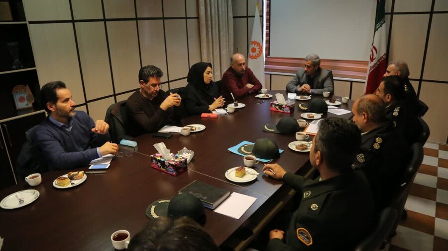 جلسه فی مابین سازمان بهزیستی با سازمان وظیفه عمومی نیروی انتظامی
