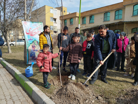 پیوند نهال  و کودک در بهزیستی استان اردبیل