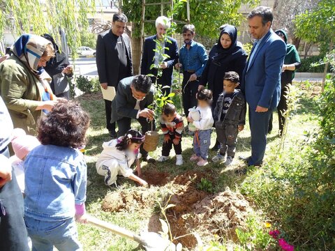 گزارش تصویری|درخت کاری خانواده های فرزند پذیر بهزیستی فارس