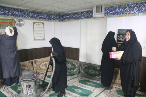 گزارش تصویری/غبارروبی و تطهیر نمازخانه های بهزیستی قم در آستانه حلول ماه رمضان