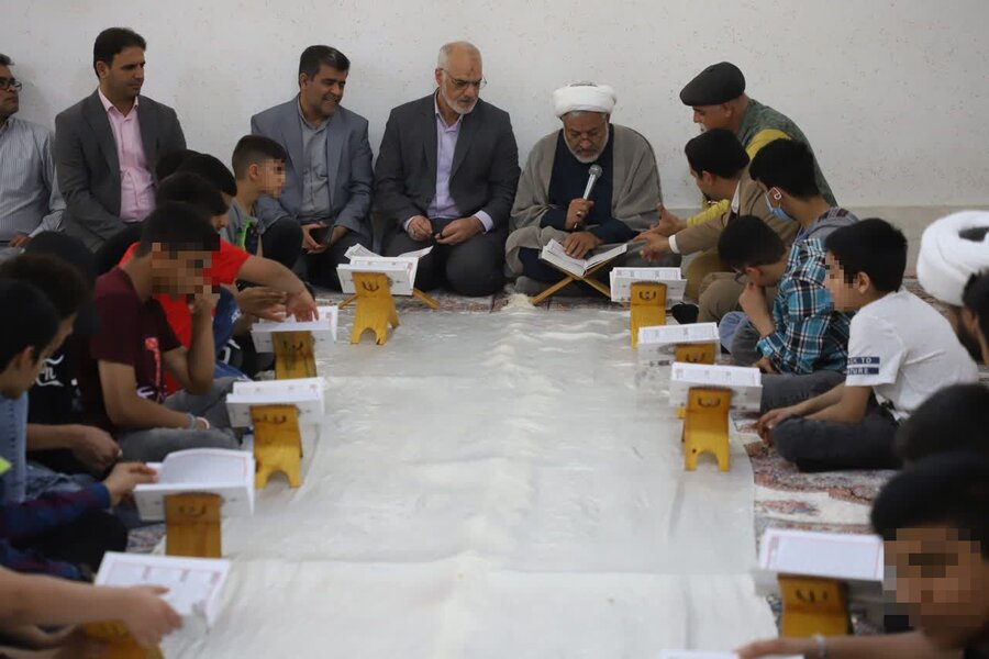 بازدید استاندار خوزستان و محفل قرآنی با کودکان بی سرپرست و بد سرپرست