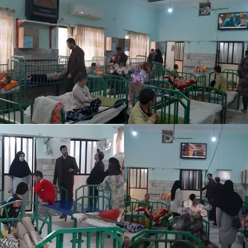 بازدید  از مرکز نگهداری معلولین ذهنی بالای ۱۴ حضرت زینب( س)آزادشهر