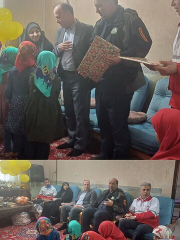 شهرستان همدان| دیدار ایام عید نوروز با کودکان موسسه خیریه گل‌های نسیم