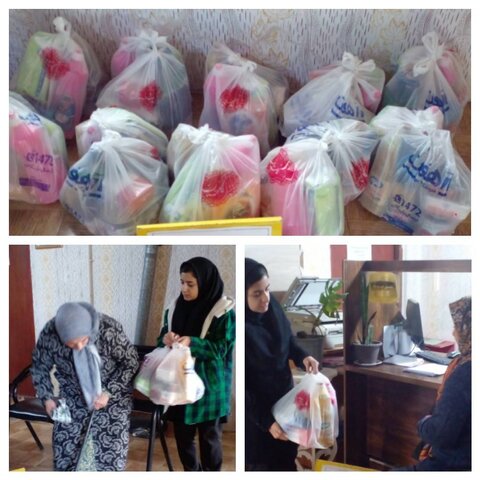 رضوانشهر | توزیع بسته های مواد غذایی بین مددجویان تحت پوشش بهزیستی در شهرستان رضوانشهر