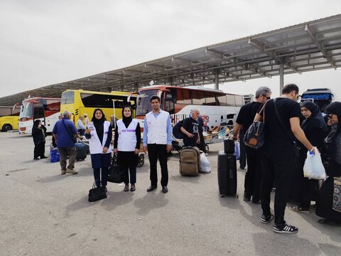 گزارش تصویری| خدمات اورژانس اجتماعی به زائران عتبات عالیات در مرز مهران