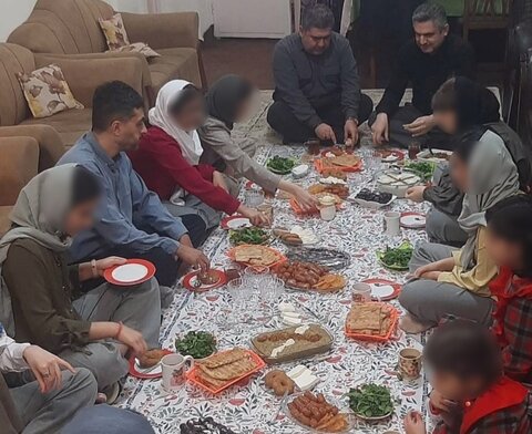 افطار سرپرست بهزیستی گیلان همراه با فرزندان خانه شبانه روزی آرامش در شهرستان رشت