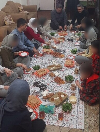 افطار سرپرست بهزیستی گیلان همراه با فرزندان خانه شبانه روزی آرامش در شهرستان رشت
