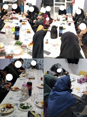فردوس | برگزاری ضیافت افطاری در کنار فرزندان مرکز حرفه آموزی