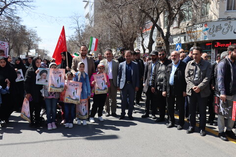 گزارش تصویری| حضور کارکنان بهزیستی استان در مراسم راهپیمایی روز جهان قدس