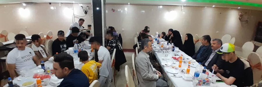 مسئولین بهزیستی استان ، روزه خود را در کنار فرزندان شبه خانواده افطار کردند