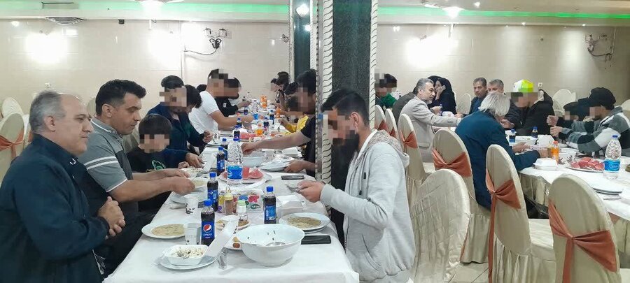 مسئولین بهزیستی استان ، روزه خود را در کنار فرزندان شبه خانواده افطار کردند