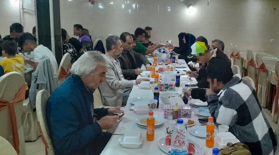 مسئولین بهزیستی استان ، روزه خود را در کنار فرزندان شبه خانواده افطار کردند