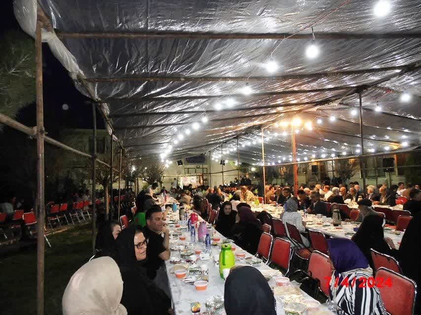 افطاری  مرکز نگهداری و توانبخشی سالمندان حضرت ابوالفضل (ع)  خاوه