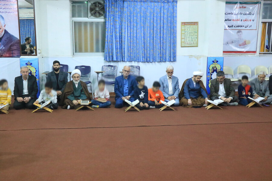برگزاری محفل انس با قرآن کریم در "خانه شبانه روزی مژدهی رشت"