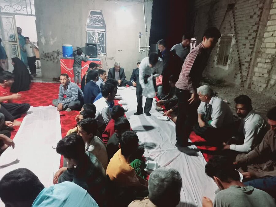برگزاری تلاوت ایات نورانی قران کریم و قرائت دعای پر فیض زیارت عاشورا در بهزیستی شهرستان گنبکی