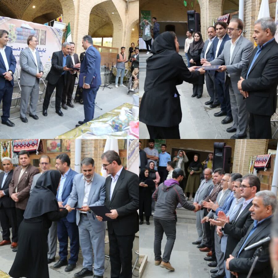 نمایشگاه صنایع دستی دستاوردهای افراد دارای معلولیت در کردستان برگزار شد 

