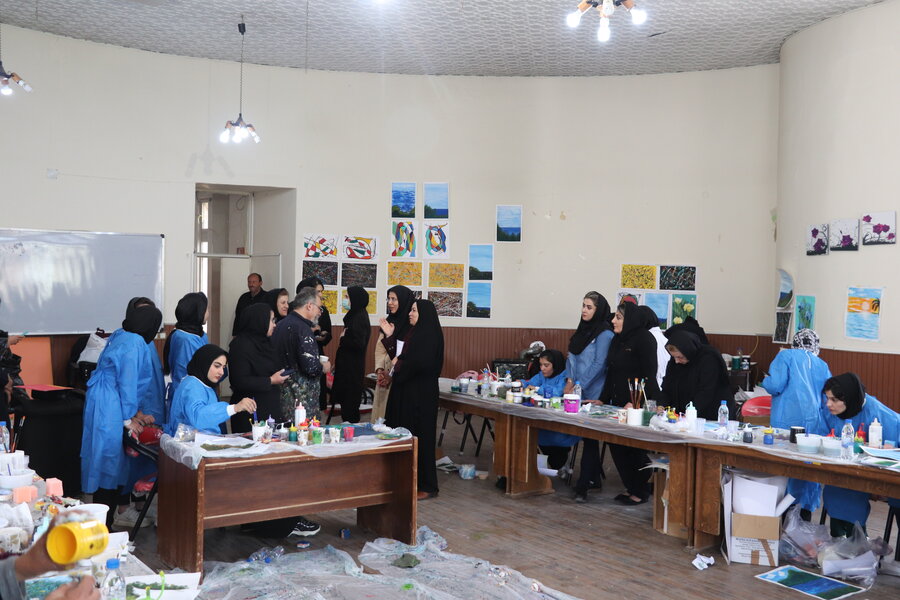 گزارش تصویری| برگزاری کارگاه آموزشی هنر درمانی و نقاشی ویژه کارکنان مراکز تحت نظارت حوزه توانبخشی