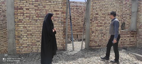 بازدید رئیس بهزیستی چایپاره از روند ساخت مسکن های در حال احداث معلولین و مددجویان
