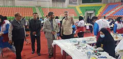 گزارش تصویری| مدیرکل بهزیستی از فعالیت گروه جهادی الکفیل مستقر در استادیوم انقلاب اسلامی بازدید کرد