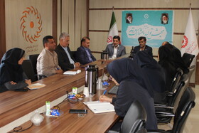 نشست هم اندیشی دبیرخانه ستاد هماهنگی مناسب سازی کشور با روسا و کارشناسان دبیرخانه مناسب سازی بهزیستی خوزستان