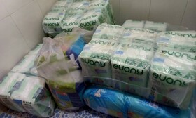 اهدا بسته های بهداشتی (ایزی لایف) توسط خیّرین به مددجویان بهزیستی پلدشت