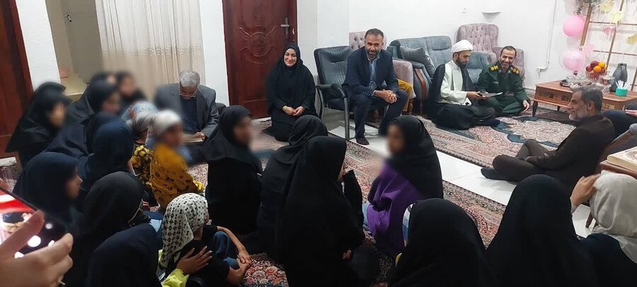 حضور فرماندار بوشهر در خانه کودک و نوجوان دختر تحت نظارت بهزیستی استان بوشهر