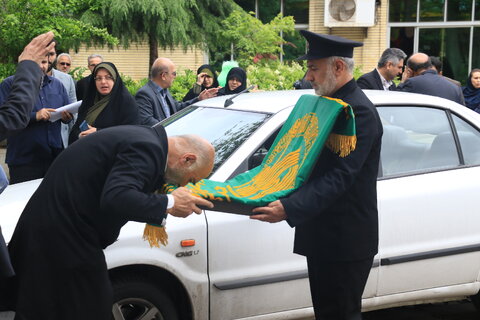مراسم استقبال از کاروان خادمین آستان قدس رضوی(ع) به مناسبت دهه کرامت در اداره کل بهزیستی گیلان