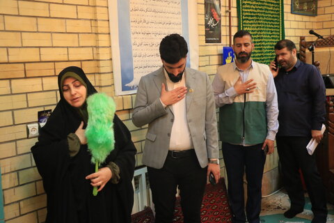 مراسم استقبال از کاروان خادمین آستان قدس رضوی(ع) به مناسبت دهه کرامت در اداره کل بهزیستی گیلان