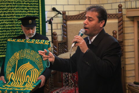 مراسم استقبال از کاروان خادمین آستان قدس رضوی(ع) به مناسبت دهه کرامت در اداره کل بهزیستی گیلان