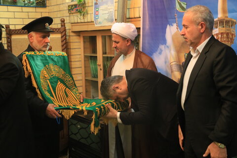 مراسم استقبال از کاروان خادمین آستان قدس رضوی(ع) به مناسبت دهه کرامت در اداره کل بهزیستی گیلان