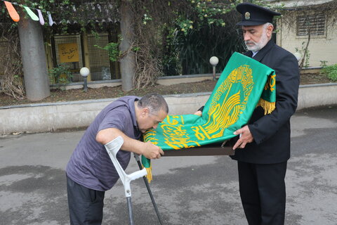 مراسم استقبال از کاروان خادمین آستان قدس رضوی(ع) به مناسبت دهه کرامت در اداره کل بهزیستی گیلان