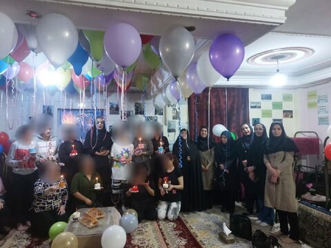 جشن روز دختر در کمپ ترک اعتیاد بانوان طلوع رهایی البرز برگزار شد