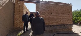 بهار |بازدید رئیس بهزیستی شهرستان از روند ساخت مسکن در حال احداث مددجویان در روستای چپقلو
