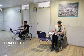 گزارش تصویری| نخستین آزمون استخدامی ویژه افراد دارای معلولیت در مشهد