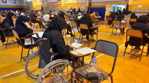 گزارش تصویری | برگزاری اولین آزمون استخدامی دستگاه اجرایی ویژه افراد دارای معلولیت