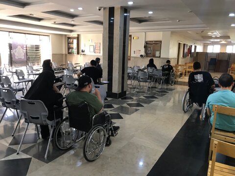 گزارش تصویری|اولین آزمون استخدامی افراد دارای معلولیت