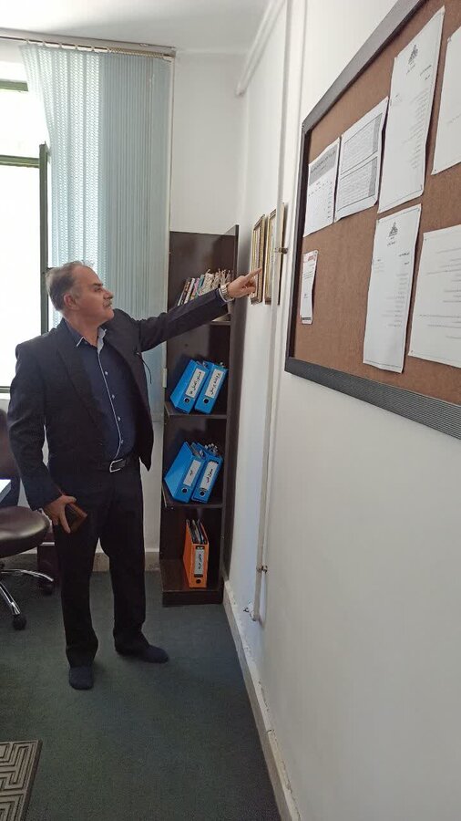 دیدار رییس حراست و مسئول ارزیابی عملکرد بهزیستی استان با پرسنل بهزیستی کامیاران