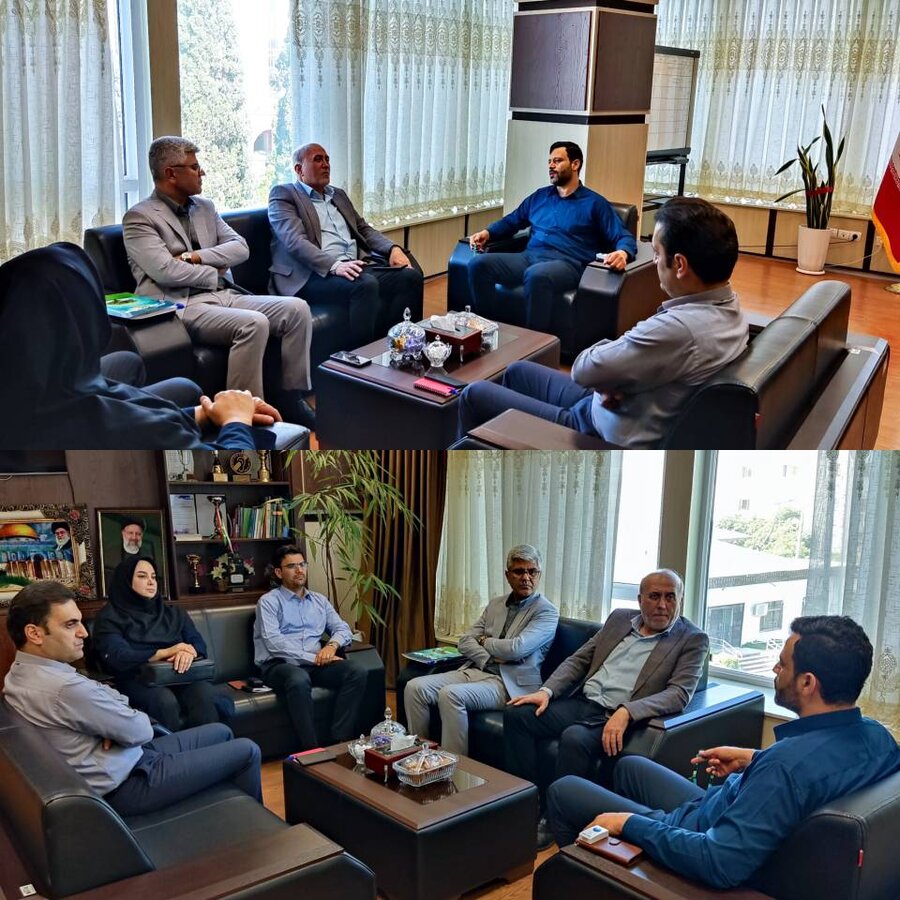 جلسه مدیر کل بهزیستی استان گلستان با مدیر کل بیمه سلامت استان 