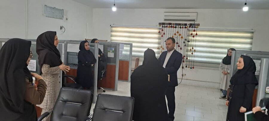 دیدار قاضی دادسرای عمومی و انقلاب با مدیر و کارکنان بهزیستی شهرستان بوشهر