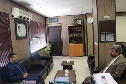 دیدار سرپرست اداره کل بهزیستی استان با رئیس شورای شهر