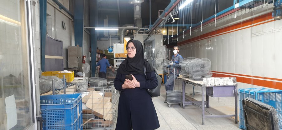 راهیان پیشرفت| بازدید کارکنان بهزیستی از کارخانه اسنوا