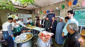 سنت حسنه اطعام معلولین و مددجویان بهزیستی چالدران در روز عید غدیر
