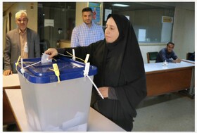 گزارش تصویری /حضور حداکثری خانواده بزرگ بهزیستی آذربایجان غربی در انتخابات ریاست جمهوری