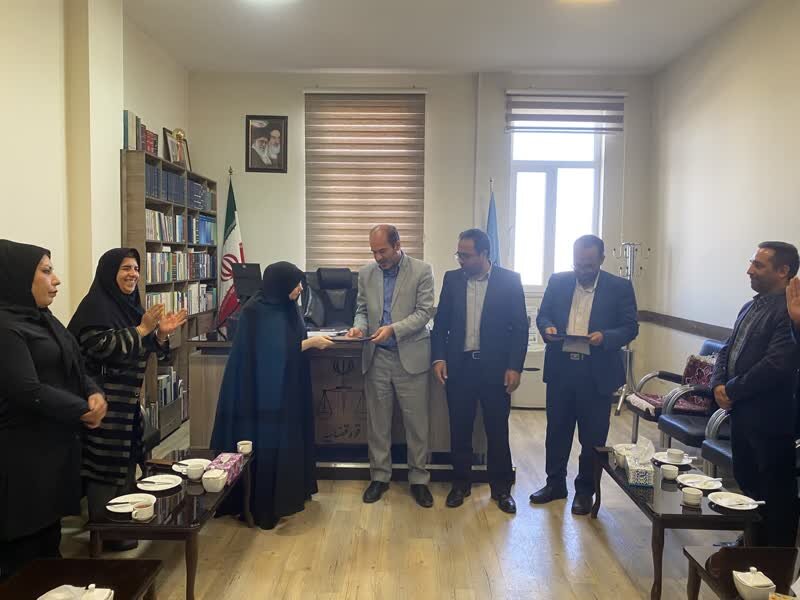 دیدار رئیس اداره بهزیستی آذرشهر با رئیس دادگستری شهرستان