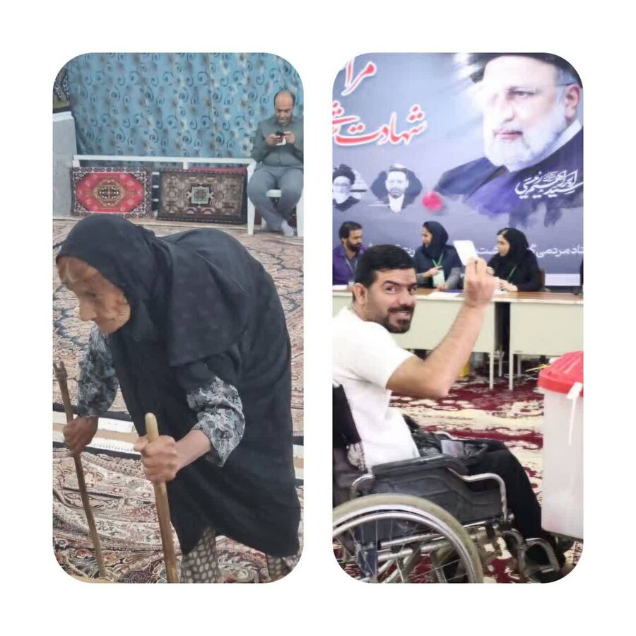 گزارش تصویری| حضور مجدد خانواده بزرگ بهزیستی استان بوشهر در انتخابات ریاست جمهوری 15 تیر