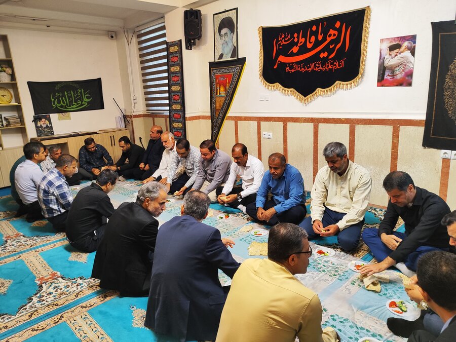 مراسم پرفیض زیارت عاشورا با حضور کارکنان بهزیستی استان بوشهر