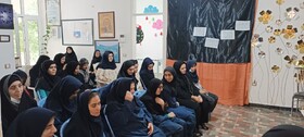 مراسم زیارت عاشورا در مرکز حرفه آموزی شوق زیستن بهزیستی شاهین دژ